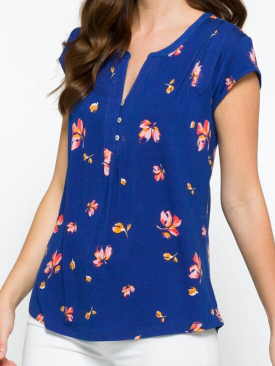 Daniel Rainn Tops - Daniel Rainn Arlie Button Detail Knit Top